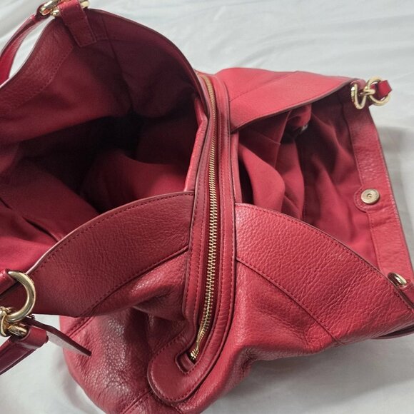Coach Lexi Raspberry Red Purse Shoulder Bag - Picture 5 of 16